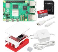 Raspberry Pi 5 8 GB Kit de iniciación | 128 GB Ultra Edition | Fuente de alimentación de 45 W | Carcasa oficial con ventilador | Cable 4K Micro HDMI de 1 m | Disipador de calor de aluminio | Ideal