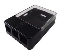 Raspberry pi - case f. pi type b+/b2/b3 black, cbpihat-blk