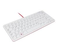 Raspberry Pi Foundation Teclado oficial Raspberry Pi, color blanco/rojo, incluye