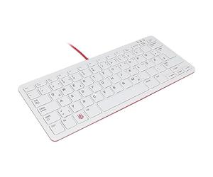 Raspberry Pi Foundation Teclado oficial Raspberry Pi, color blanco/rojo, incluye