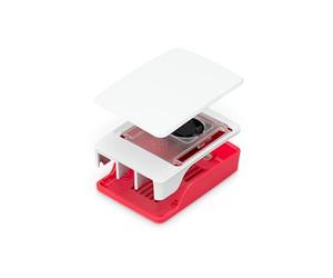 Raspberry Pi Funda - para Raspberry Pi 5 (Rojo/Blanco)