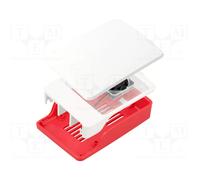 RASPBERRY PI RASPBERRY-PI-CASE-FOR-PI-5-RED/WHITE Accesorios
