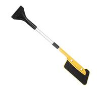 Rasqueta de nieve para coche, rascador de hielo extensible, cortavientos, cepillo de nieve resistente con mango antideslizante, limpieza sin arañazos para coche, techo, invierno, condiciones de