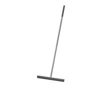 Rasqueta de suelo de 15.5 pulgadas con mango de acero inoxidable de 52 pulgadas, hoja de silicona de goma para una limpieza y barrido eficientes, ideal para el hogar, garaje y uso al aire libre