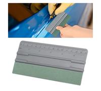 Rasqueta de vinilo de 6 pulgadas, herramienta de instalación de espátula de tinte de ventana con regla de 15 cm y borde de fieltro de gamuza, herramienta raspadora de vinilo para hacer letreros, papel