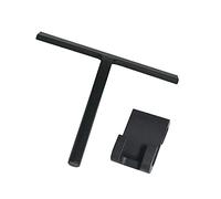 Rasqueta limpiacristales para Ducha y mampara Profesional con Colgador - Negro - 23 cm - sin taladrar ni Pegar