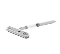 Rasqueta para cristales - Cepillo extensible para eliminación de polvo, raspador de puertas de que incluye un cepillo de grietas y una escobilla para ducha, sal