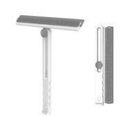 Rasqueta plegable para ventana, herramienta de limpieza de vidrio giratoria de 360°, apta para ventanas, mamparas de ducha, coche, baño, cocina y puertas de cristal