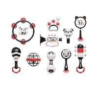 Rassel Beißring Toy - Juguete Del Sensor De Rassel Panda, Aprendizaje De Juguetes Con Música Para La Promoción Sensorial | Manteniendo Luces Para Fondos Tempranos Y Desarrollo Cognitivo En El Tiempo D
