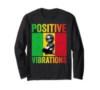 Rasta Baby African Vintage Vibraciones Positivas Juneteenth Manga Larga
