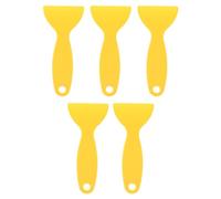 Rasta de Extracción de Resina de Plástico de Impresora 3D Wanhao D8 Amarillo - 5 Piezas Herramienta Limpia Flexible para Nova Kelant - Cabeza Redondeada, Material de Alta Dureza
