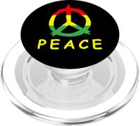 Rasta Peace Symbol Jamaica Reggae Retro Design PopSockets PopGrip para MagSafe