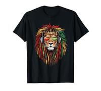 Rasta Reggae Lion Of Judah Auriculares Jamaicano Reggae Music Camiseta