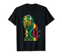Rasta Reggae Lion Of Judah Auriculares Jamaicano Reggae Music Camiseta