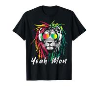 Rasta Reggae Lion Of Judah Jamaican Reggae Music Auriculares Camiseta