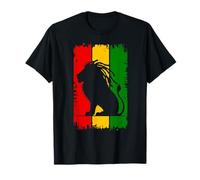 Rasta Reggae Lion Of Judah Jamaican Reggae Music Auriculares Camiseta