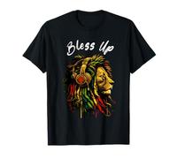 Rasta Reggae Lion Of Judah Jamaican Reggae Music Auriculares Camiseta