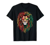 Rasta Reggae Lion Of Judah Jamaican Reggae Music Auriculares Camiseta