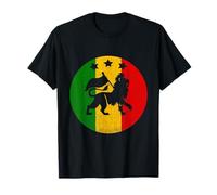 Rasta Reggae Lion Of Judah Jamaican Reggae Music Auriculares Camiseta