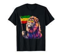 Rasta Reggae Lion Of Judah Jamaican Reggae Music Auriculares Camiseta