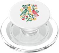 Rasta Reggae Roots Three Birds Jamaica Folk Art Floral PopSockets PopGrip para MagSafe