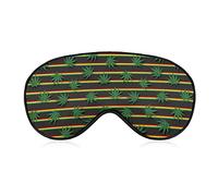Rastafarian Ganja Sleep Eye Mask Soft Sleep Cover Blindfold Sleeping Mask Cover para dormir viajes
