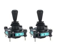 Rastapulz 2 interruptores de palanca de mando monolever con botón pulsador, restablecimiento de 2, 4 y 8 vías, interruptor basculante basculante en CV4-04R2G