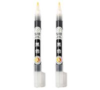 Rastapulz 2 lápices de pintura de cerámica para bajo vidriado, pintados a mano, graffiti, lápiz de agua especial, herramienta de dibujo de cerámica profesional, color negro