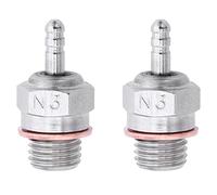 Rastapulz 2 piezas de bujías incandescentes Hot Spark Motor Piezas de repuesto para Nitro Truck Reemplazar OS RC Car 70117 N3