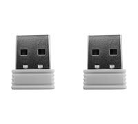 Rastapulz 2 x Mouse Jigglers Mover, No Detectable, Coctelera automática de puerto USB para ordenador portátil, mantiene el ordenador despierto, movimiento del ratón,