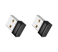 Rastapulz 2 x Mover Mouse Jigglers Mover, No Detectable, Coctelera automática de puerto USB Wiggler para ordenador portátil, mantiene el ordenador despierto, movimiento del ratón, negro
