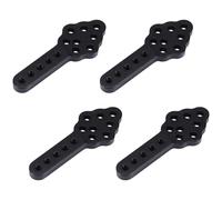 Rastapulz 4 unidades CNC de metal amortiguador de choque soporte de para coche RC Crawler SCX10 90046 D90 D110, negro