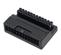 Rastapulz ATX 24 pines a 90 grados adaptador de enchufe de alimentación de placa base accesorios de montaje de bricolaje