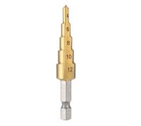 Rastapulz Broca escalonada HSS de 4 a 12 mm con ranura recta para metal y perforador, broca de núcleo y pagoda