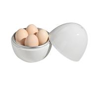 Rastapulz Hervidor de huevos para microondas - Cocina rápida de 5 minutos para huevos duros o blandos - Vapor hasta 4 huevos - Función de vaporizador multiusos