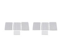 Rastapulz Modelo en miniatura con forma de ladrillo en escala 1:16, 8 paquetes de moldes de simulación, juego de bricolaje para mesa de , accesorios de paisajismo