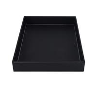 Rastapulz Organizador de bandeja de valet de cuero PU, bandeja de recogida decorativa de escritorio, bandeja organizadora para dinero, dinero, llaves, teléfono