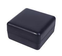 Rastapulz Paquete de 2 jaboneras de bambú con tapa y cinta de fijación, jabonera de baño, soporte portátil para jabonera, negro, fácil de usar