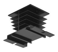 Rastapulz Relé de estado sólido, 3 unidades, de aluminio, regulador de temperatura PID, para relé de estado sólido y refrigerador SSR, color negro, para SSR-10, 25, 40 A