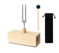 Rastapulz Tuning Fork 432 Hz con caja de resonancia y bolsa de almacenamiento para curar sonidos y clases de resonancia