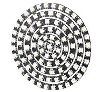 Rastapulz WS2812 SK6812 Anillo LED de 110 mm, 5050 DC5 V, anillo RGB incorporado, anillo LED direccionable, 93 bits LED