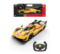 RASTAR 10110 1/14 Ferrari 499P-N83 Racing RC Modelo de coche con control remoto de 2.4 GHz, interruptor de 2 velocidades, puertas que se pueden abrir, suspensión independiente, luces de trabajo y