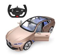 RASTAR BMW i4 - Coche a control remoto, 1/14 BMW i4 Concept RC Toy Car Golden Model Diecast para niños y adultos