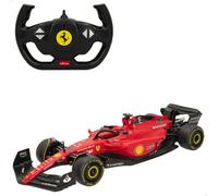 ColorBaby RASTAR - Coche teledirigido Fórmula 1 2022 Ferrari F1-75, Licencia Oficial, Escala 1:12, Coches teledirigidos, Vehículo radiocontrol, Control Remoto, 2.4 GH.z, Sainz + Leclerc, RC (41271)