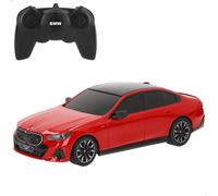 ColorBaby Rastar Coche RC BMW i5 Rojo Escala 1:24 con Licencia Oficial BMW suspensión Independiente carrocería Realista y Mando a Distancia 2.4 GHz para niños +6 años (41330)