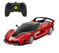 RASTAR - Coche teledirigido Ferrari FXX K EVO a escala 1:24, con licencia oficial Ferrari, diseño deportivo en color rojo, control remoto 2.4GHz, 6 funciones de conducción, recomendado a partir de 6