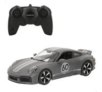 ColorBaby Rastar - Coche teledirigido, Porsche 911 Classic, Licencia Oficial, Escala 1:16, con luz, Color Gris, Coches teledirigidos, Vehículo radiocontrol, Control Remoto, Regalos para niños (41283)