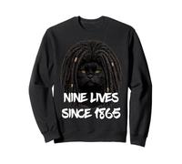 Rastas de Gato Negro 9 Vidas Desde 1865 rastas africanas Sudadera