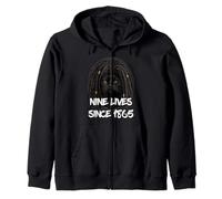 Rastas de Gato Negro 9 Vidas Desde 1865 rastas africanas Sudadera con Capucha