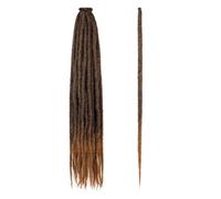 Rastas hechas a mano de 36 pulgadas, pelucas largas sintéticas hechas a mano de tejido de 0,6 cm de ancho Extensiones de Cabello(1BT27#)